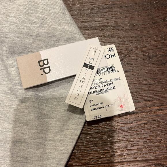 BP Nordstrom NWT Grey Light Heather Strange long Sleeve Tee - Picture 5 of 6